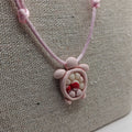 collier tortue argile polymère cordon nylon réglable unisexe intergénérationnel fait main créatrice française Vendée surf plage vacances rose blanc fuchsia