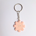 porte clés grigri sac trousse argile polymere pate fimo resine uv métal fleur smile rose